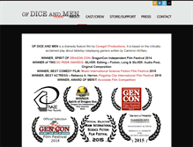 Tablet Screenshot of ofdiceandmenthemovie.com